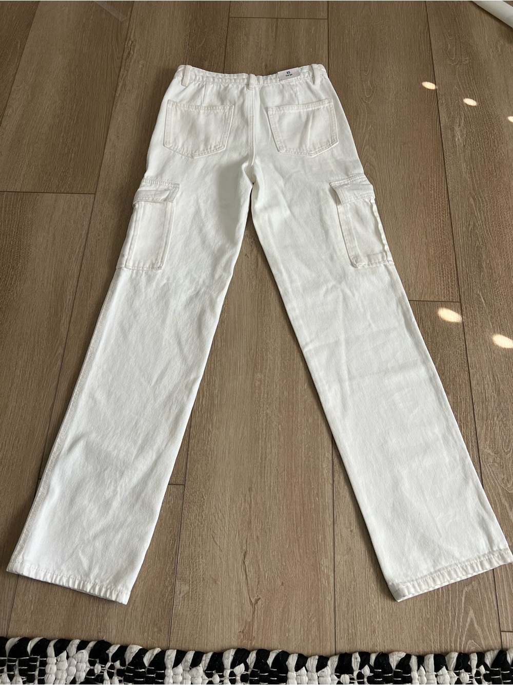 NWT Mango women’s White Cargo denim jeans Pants - MNG XS - Picture 6 of 7